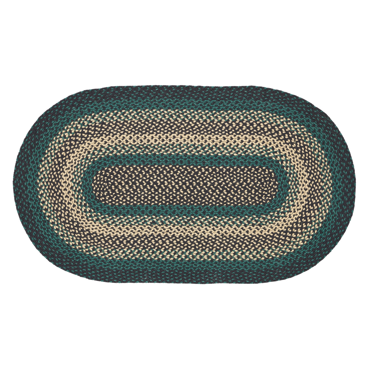 Pine Grove Jute Braided Rug Oval with Rug Pad 27"x48" VHC Brands - The Fox Decor