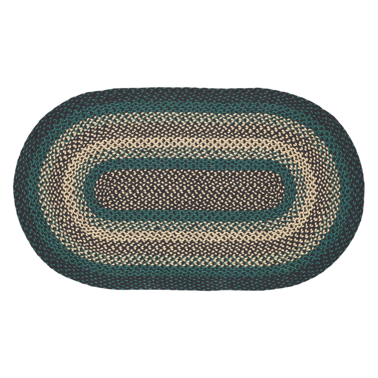Pine Grove Jute Braided Rug Oval with Rug Pad 27"x48" VHC Brands