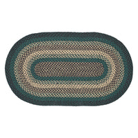 Thumbnail for Pine Grove Jute Braided Rug Oval with Rug Pad 27