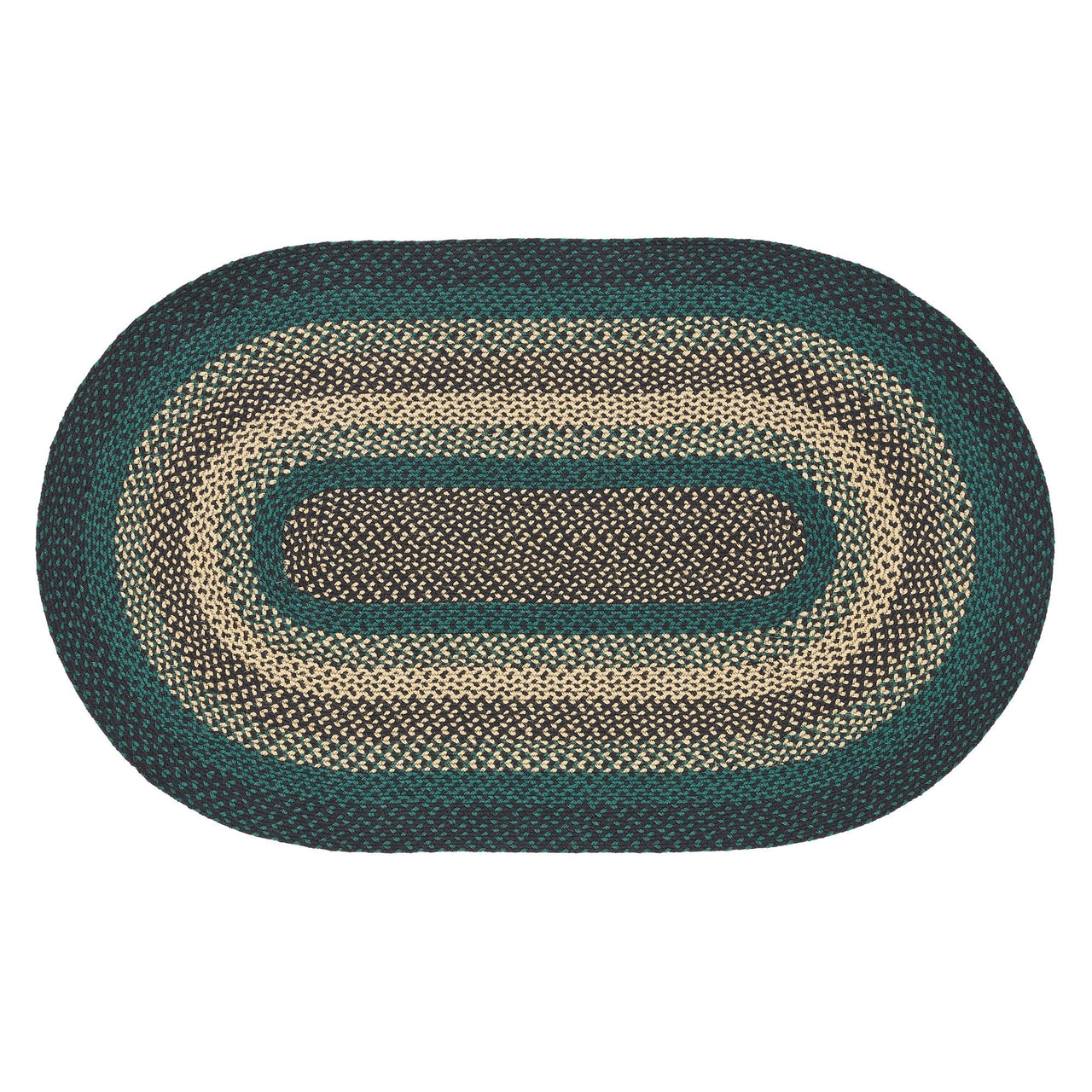 Pine Grove Jute Braided Rug Oval with Rug Pad 3'x5' VHC Brands - The Fox Decor