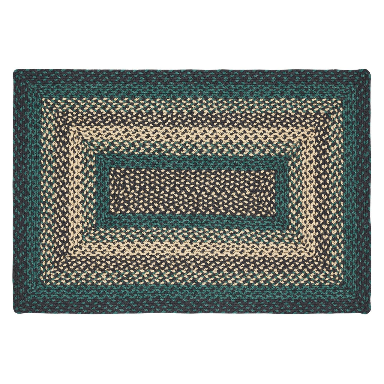 Pine Grove Jute Braided Rug Rect. with Rug Pad 2'x3' VHC Brands - The Fox Decor