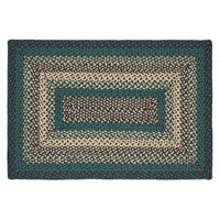 Thumbnail for Pine Grove Jute Braided Rug Rect. with Rug Pad 2'x3' VHC Brands