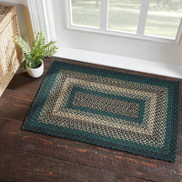 Thumbnail for Pine Grove Jute Braided Rug Rect. with Rug Pad 2'x3' VHC Brands - The Fox Decor