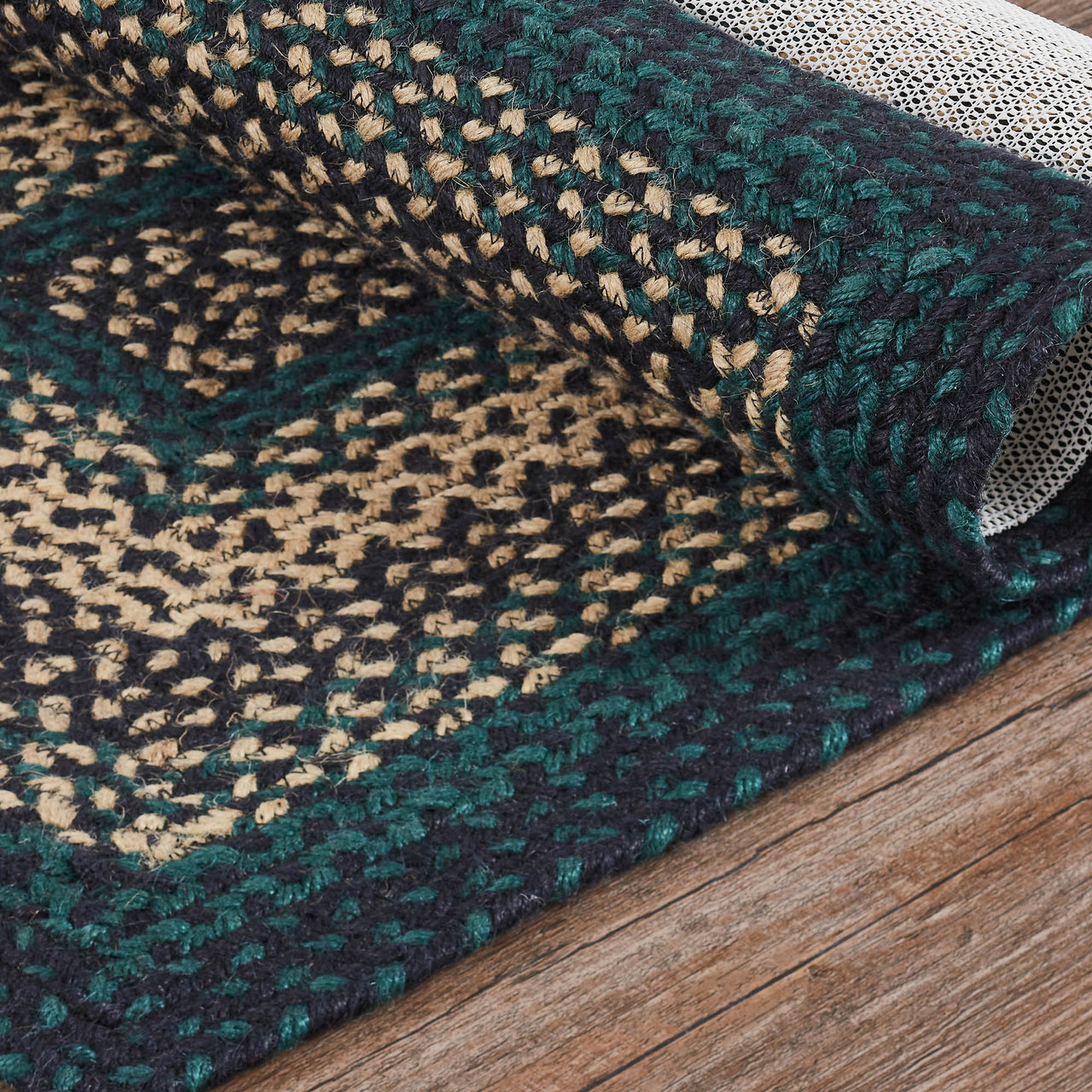 Pine Grove Jute Braided Rug Rect. with Rug Pad 27"x48" VHC Brands - The Fox Decor