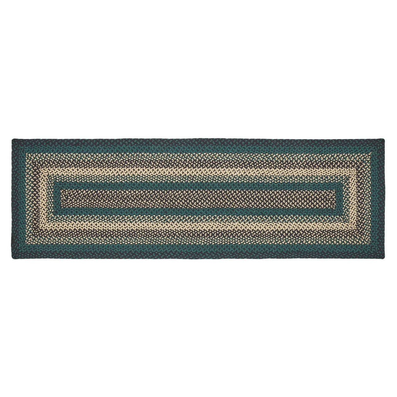 Pine Grove Jute Braided Rug/Runner Rect. with Rug Pad 2'x6.5' VHC Brands