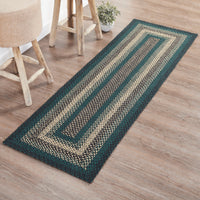 Thumbnail for Pine Grove Jute Braided Rug/Runner Rect. with Rug Pad 2'x6.5' VHC Brands