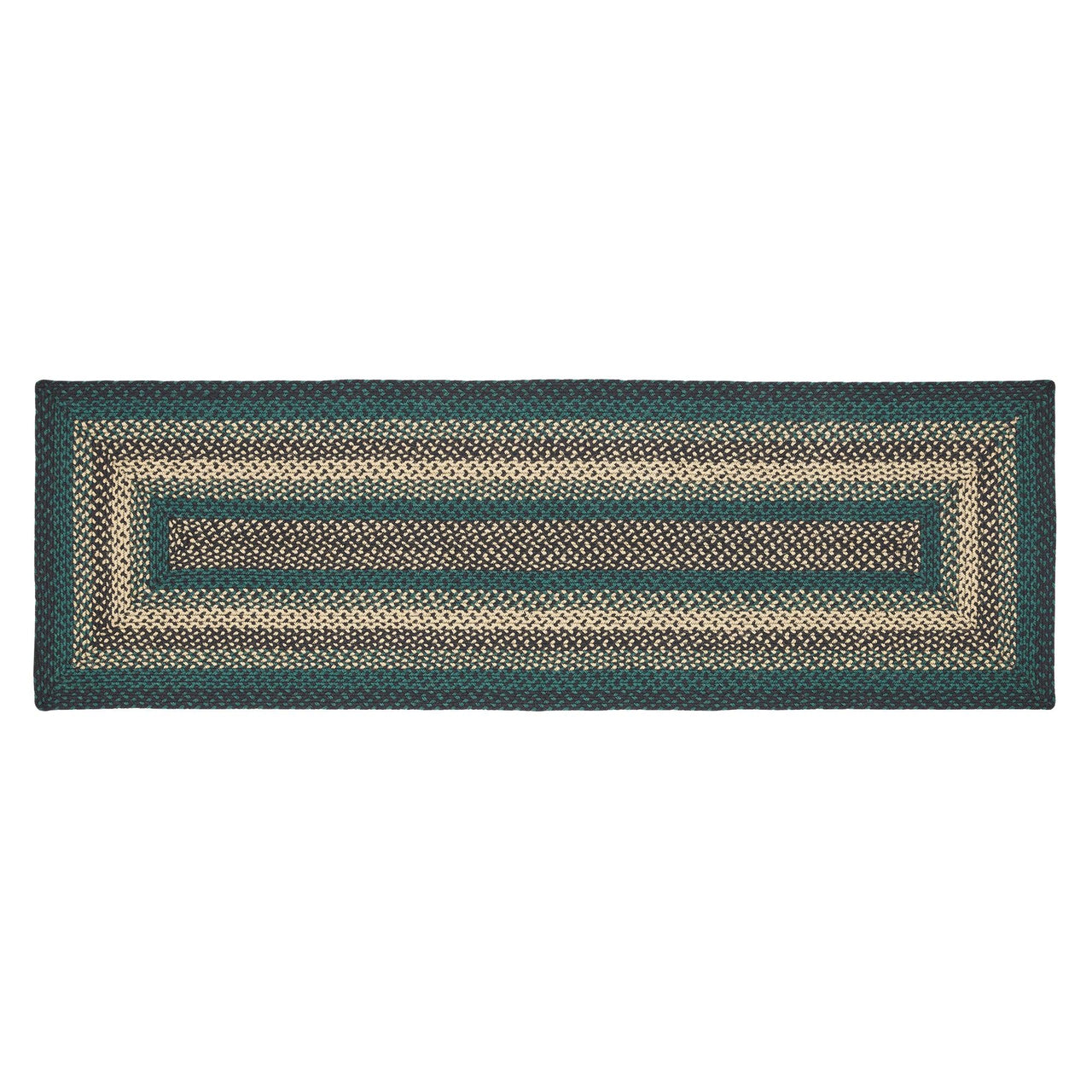 Pine Grove Jute Braided Rug/Runner Rect. with Rug Pad 2'x8' VHC Brands - The Fox Decor