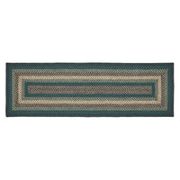 Thumbnail for Pine Grove Jute Braided Rug/Runner Rect. with Rug Pad 2'x8' VHC Brands