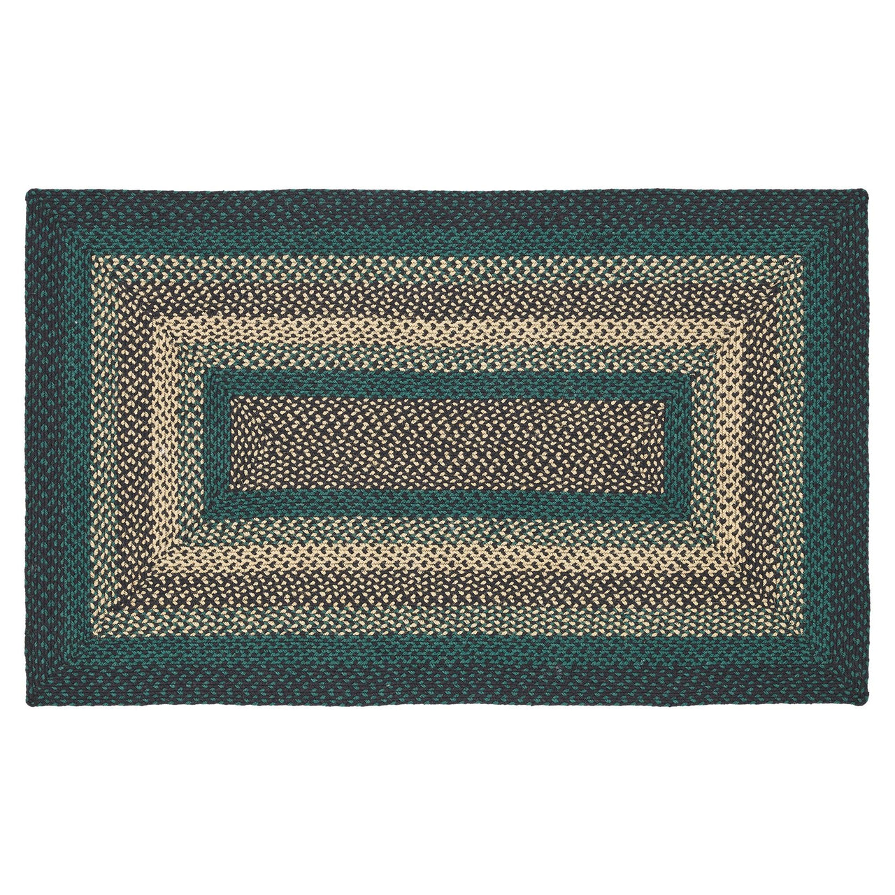 Pine Grove Jute Braided Rug Rect. with Rug Pad 3'x5' VHC Brands - The Fox Decor