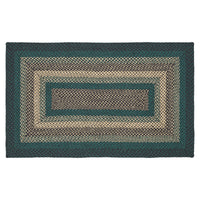 Thumbnail for Pine Grove Jute Braided Rug Rect. with Rug Pad 3'x5' VHC Brands