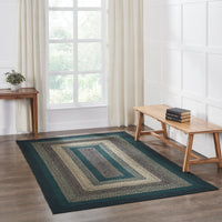 Thumbnail for Pine Grove Jute Braided Rug Rect. with Rug Pad 5'x8' VHC Brands