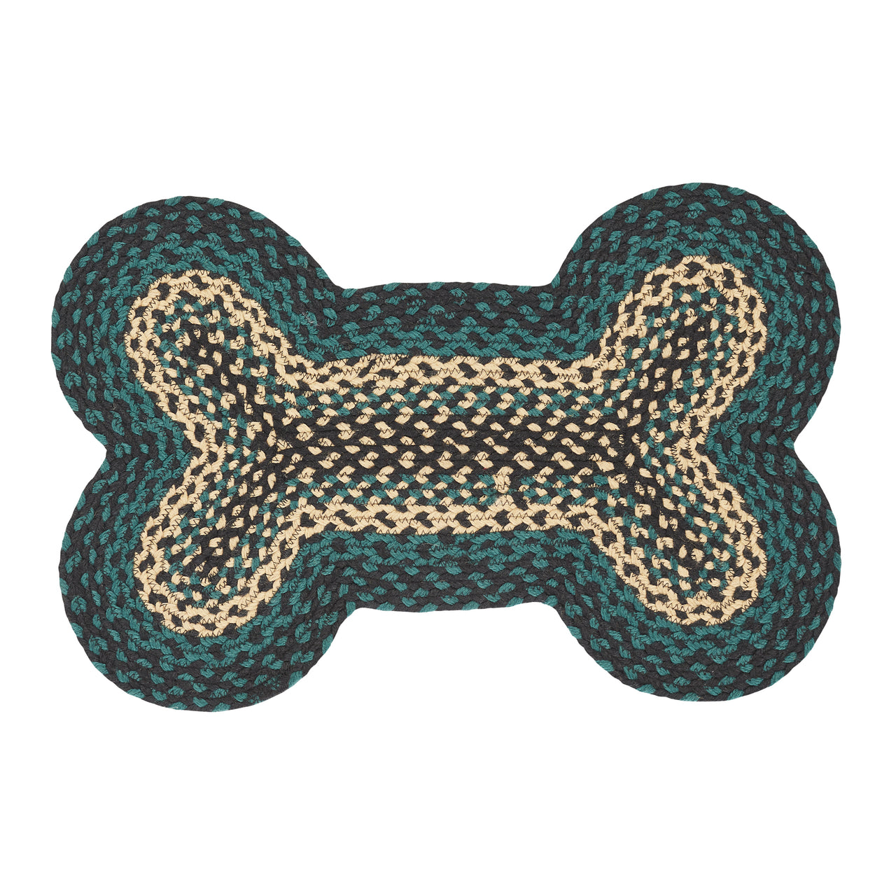 Pine Grove Indoor/Outdoor Medium Bone Braided Rug 15"x23" VHC Brands - The Fox Decor