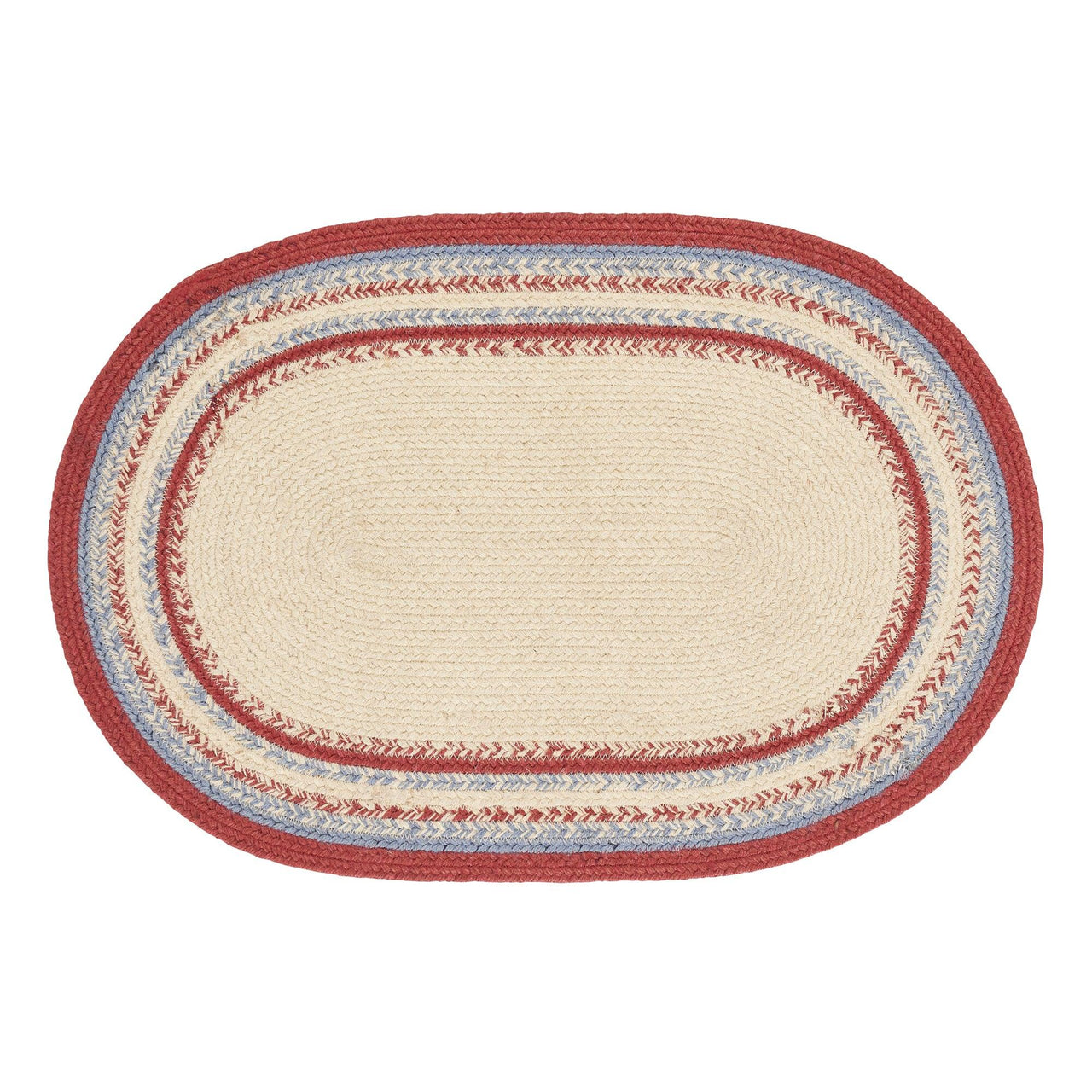 Celebration Jute Braided Rug Oval w/ Pad 20x30 VHC Brands - The Fox Decor