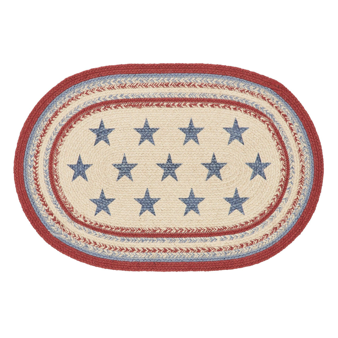 Celebration Jute Braided Rug Oval w/ Pad 20x30 VHC Brands - The Fox Decor