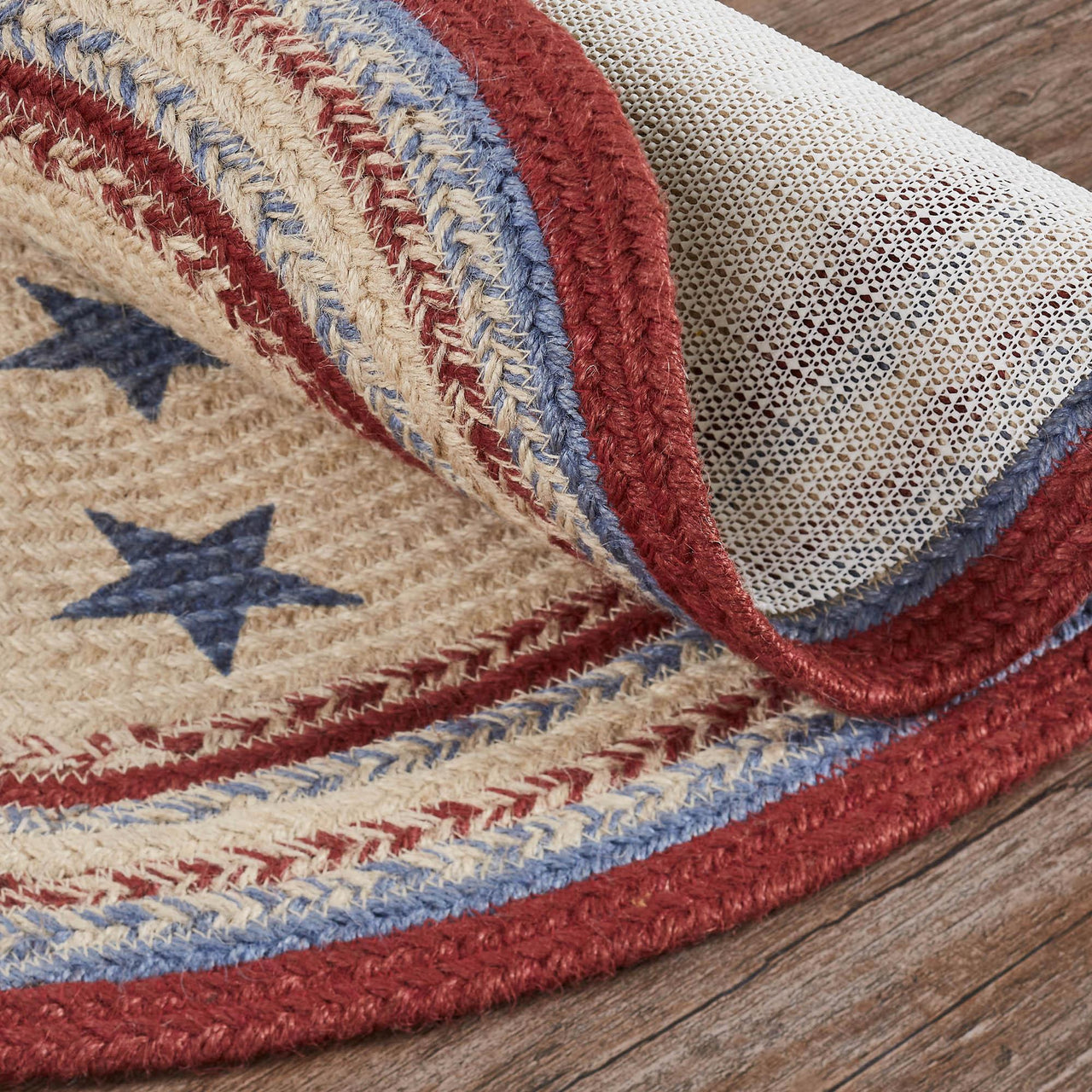 Celebration Jute Braided Rug Oval w/ Pad 20x30 VHC Brands - The Fox Decor