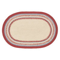 Thumbnail for Celebration Jute Braided Rug Oval w/ Pad 24