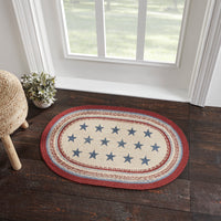 Thumbnail for Celebration Jute Braided Rug Oval w/ Pad 24