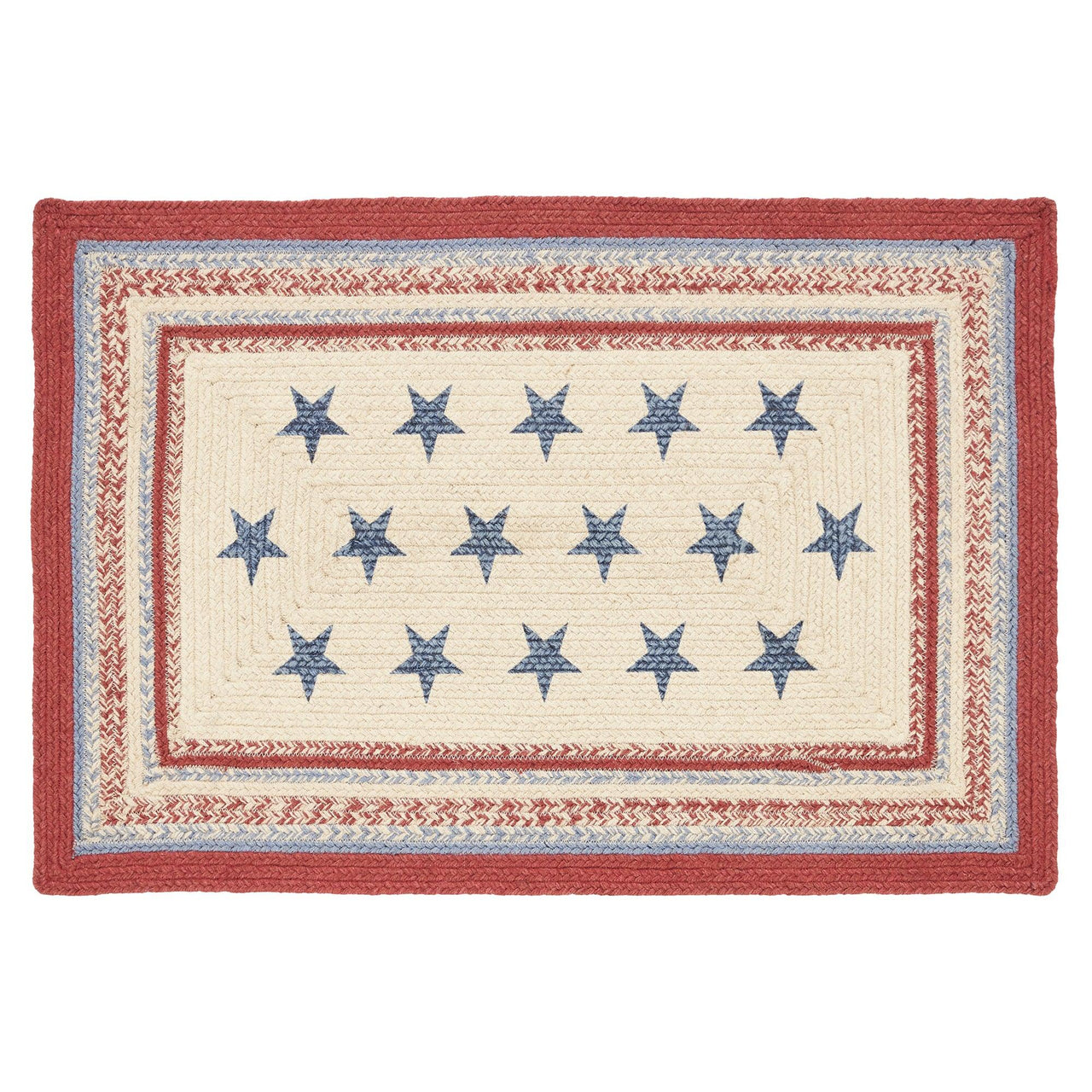 Celebration Jute Braided Rug Rect w/ Pad 2'x3' VHC Brands - The Fox Decor