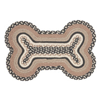 Thumbnail for Sawyer Mill Charcoal Creme Indoor/Outdoor Medium Bone Braided Rug 15