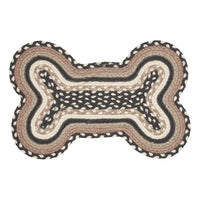 Thumbnail for Sawyer Mill Charcoal Creme Indoor/Outdoor Small Bone Braided Rug 11.5