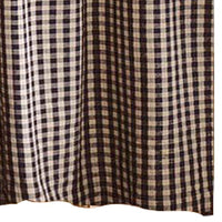 Black Nutmeg Heritage House Check Black Shower Curtain SC100011 - The Fox Decor