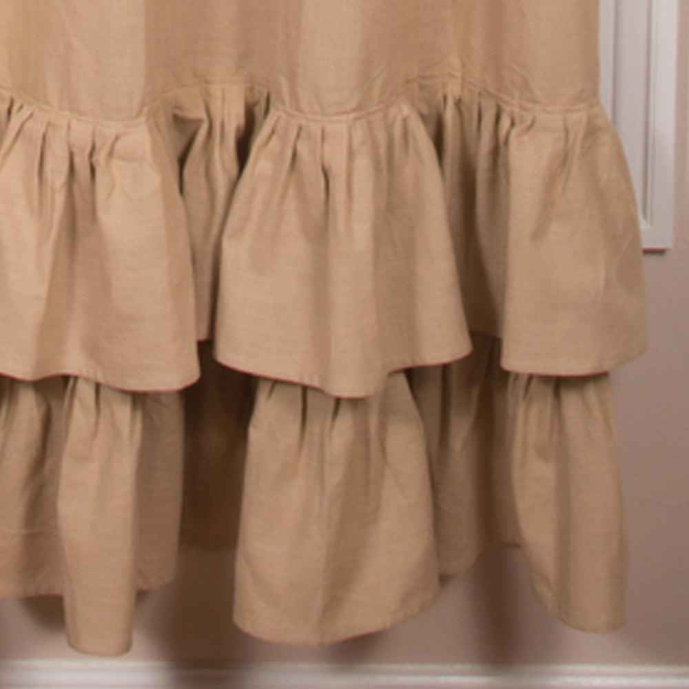 Meadowpark Shower Curtain Double Ruffle SC111012 - The Fox Decor