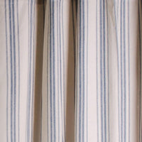 Thumbnail for Cream Colonial Blue Grain Sack Stripe Shower Curtain SC165014 - The Fox Decor