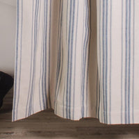 Thumbnail for Cream Colonial Blue Grain Sack Stripe Shower Curtain SC165014 - The Fox Decor