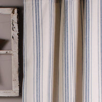 Thumbnail for Cream Colonial Blue Grain Sack Stripe Shower Curtain SC165014 - The Fox Decor