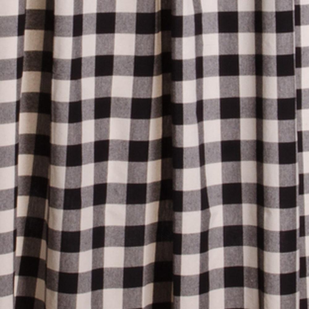 Black Buttermilk Buffalo Check Shower Curtain SC510011 - The Fox Decor