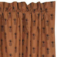 Thumbnail for Mocha Black Pineapple Town Swag Lined SW101033 - The Fox Decor