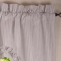 Grey Ticking Ruffle Swag SW179087 - The Fox Decor