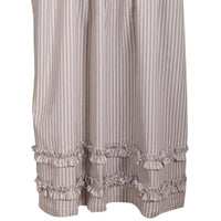 Grey Ticking Ruffle Swag SW179087 - The Fox Decor