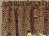 Thumbnail for Trenton Jacquard Nutmeg Black Red Swag SW243025 - The Fox Decor