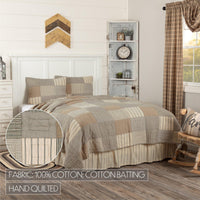 Thumbnail for Sawyer Mill Charcoal California King Quilt Set; 1-Quilt 130Wx115L w/2 Shams 21x37 VHC Brands - The Fox Decor