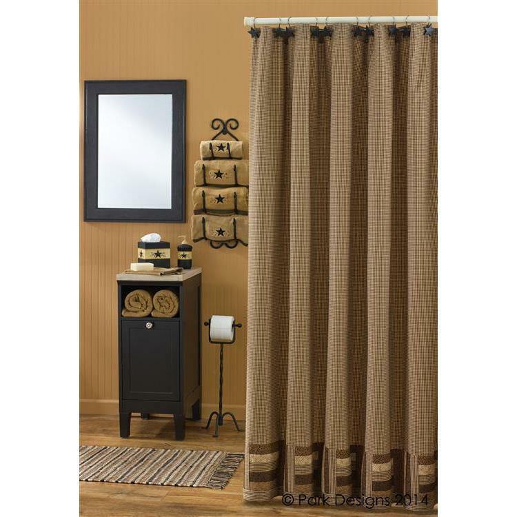 Shades Of Brown Shower Curtain - 72" x 72" Park Designs - The Fox Decor