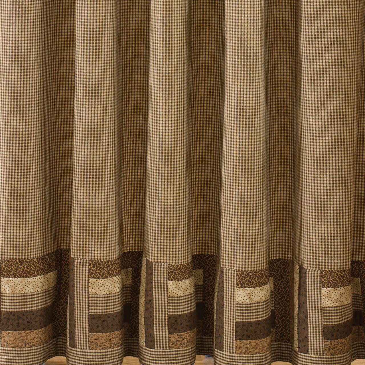 Shades Of Brown Shower Curtain - 72" x 72" Park Designs - The Fox Decor
