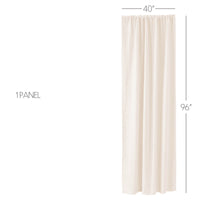 Thumbnail for Simple Life Flax Antique White Panel Curtain 96