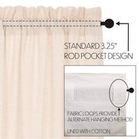 Thumbnail for Simple Life Flax Natural Panel Curtain 96
