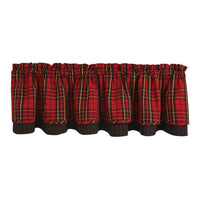 Thumbnail for Sportsman Plaid Valance - Lined Layered Park Designs