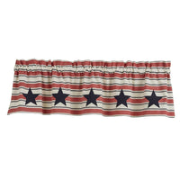 Thumbnail for Stars & Stripes Patch Lined Valance - Park Designs