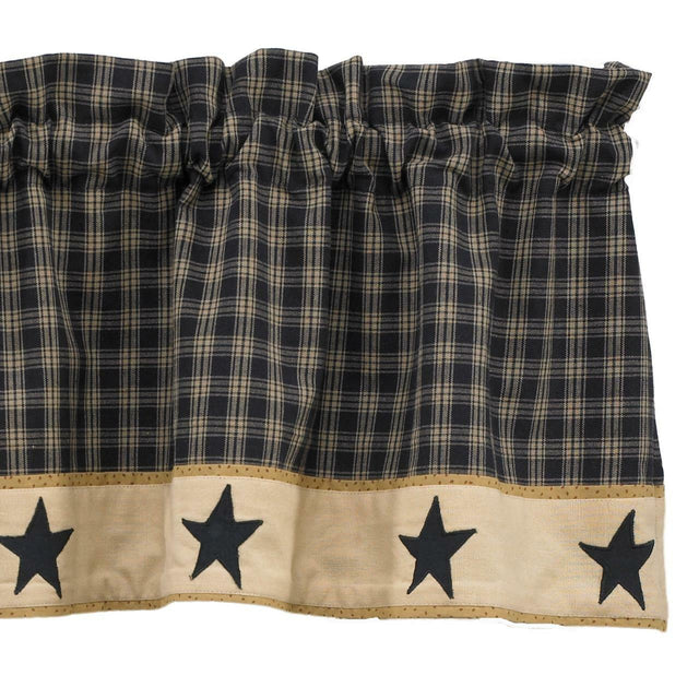 Sturbridge Black Star Valance Park designs - The Fox Decor