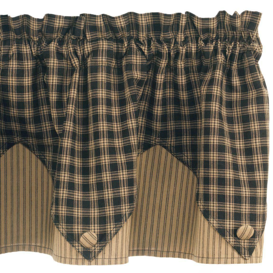 Sturbridge Black Valance - Point Park Designs - The Fox Decor