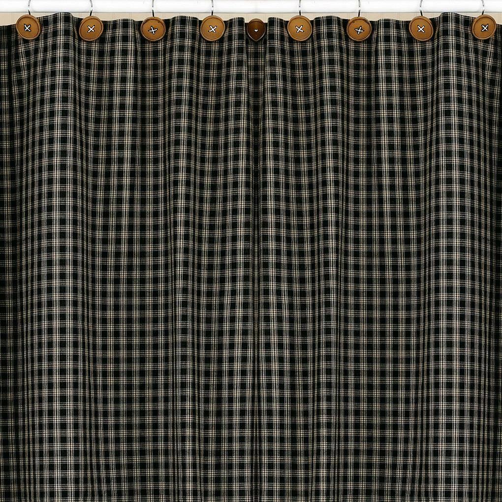 Sturbridge Shower Curtain Black - 72" x 72" Park Designs - The Fox Decor