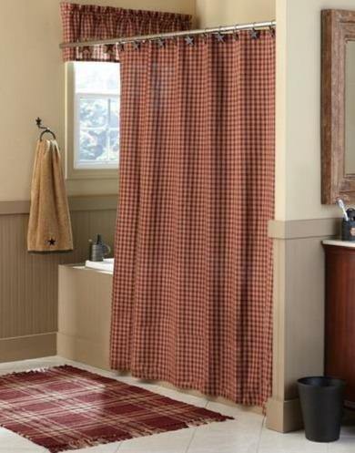 Sturbridge Shower Curtain Wine - 72" x 72" Park Designs - The Fox Decor