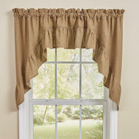 Thumbnail for Sturbridge Ticking Ruffle Swags - Black 72x36 Park Designs - The Fox Decor