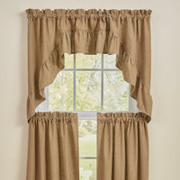 Thumbnail for Sturbridge Ticking Ruffle Swags - Black 72x36 Park Designs - The Fox Decor