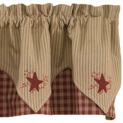 Sturbridge Wine Star Valance - Point Wine Park Designs - The Fox Decor