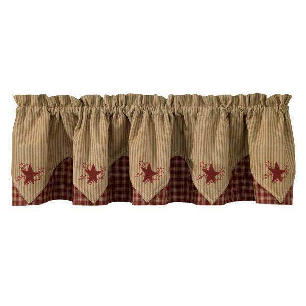 Sturbridge Wine Star Valance - Point Wine Park Designs