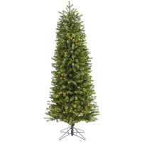 Thumbnail for 6.5' Slim Colorado Mountain Spruce Artificial Christmas Tree with 450 (Multifunction with Remote Control) Warm White Micro LED Lights with Instant Connect Technology and 918 Bendable Branches
